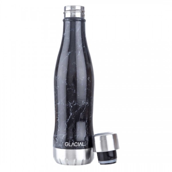 GLACIAL Bottle - Black Marble